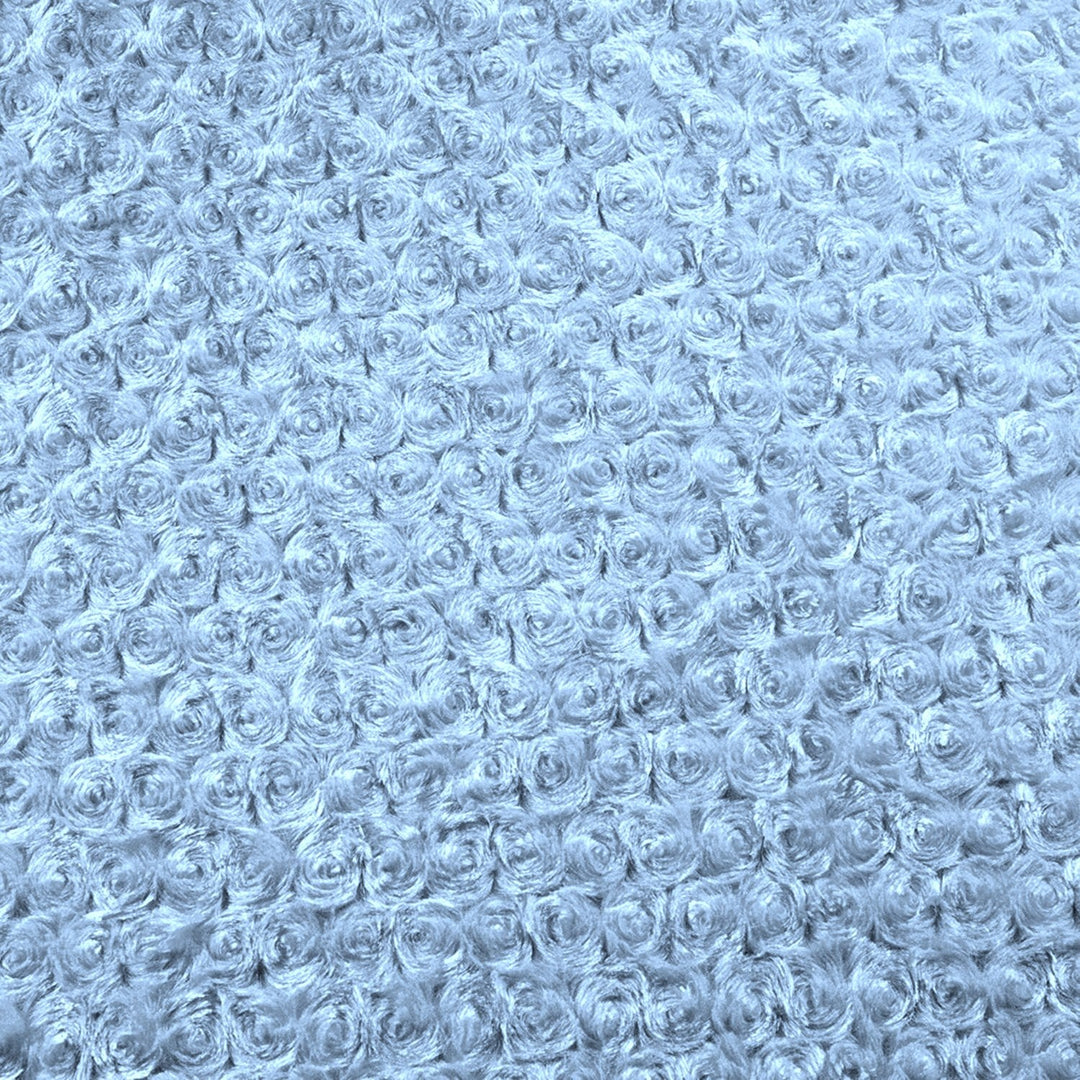 Baby Blue Rose Cuddle minky swatch
