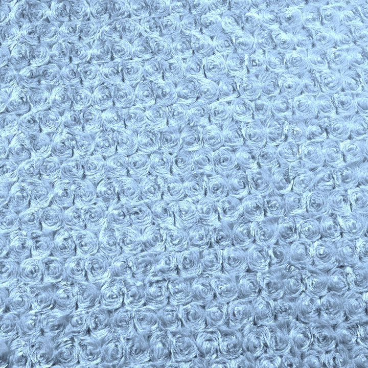 Baby Blue Rose Cuddle minky swatch