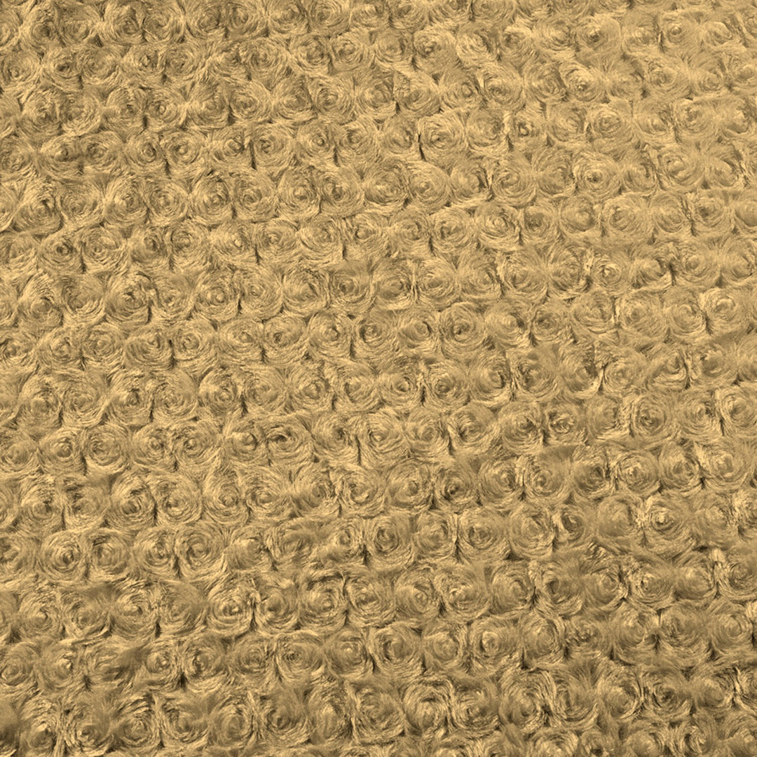 Camel minky rose cuddle fabric