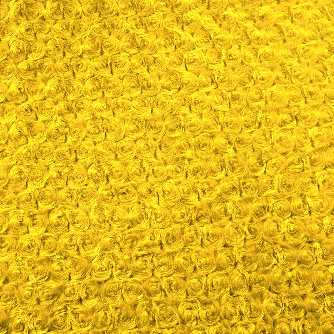 Canary Yellow Rose Cuddle minky swatch