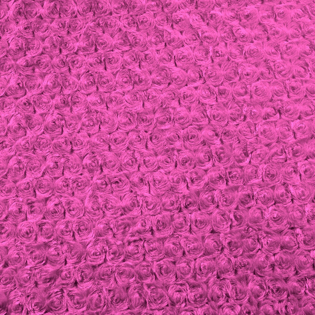 Fuchsia Rose Cuddle minky swatch