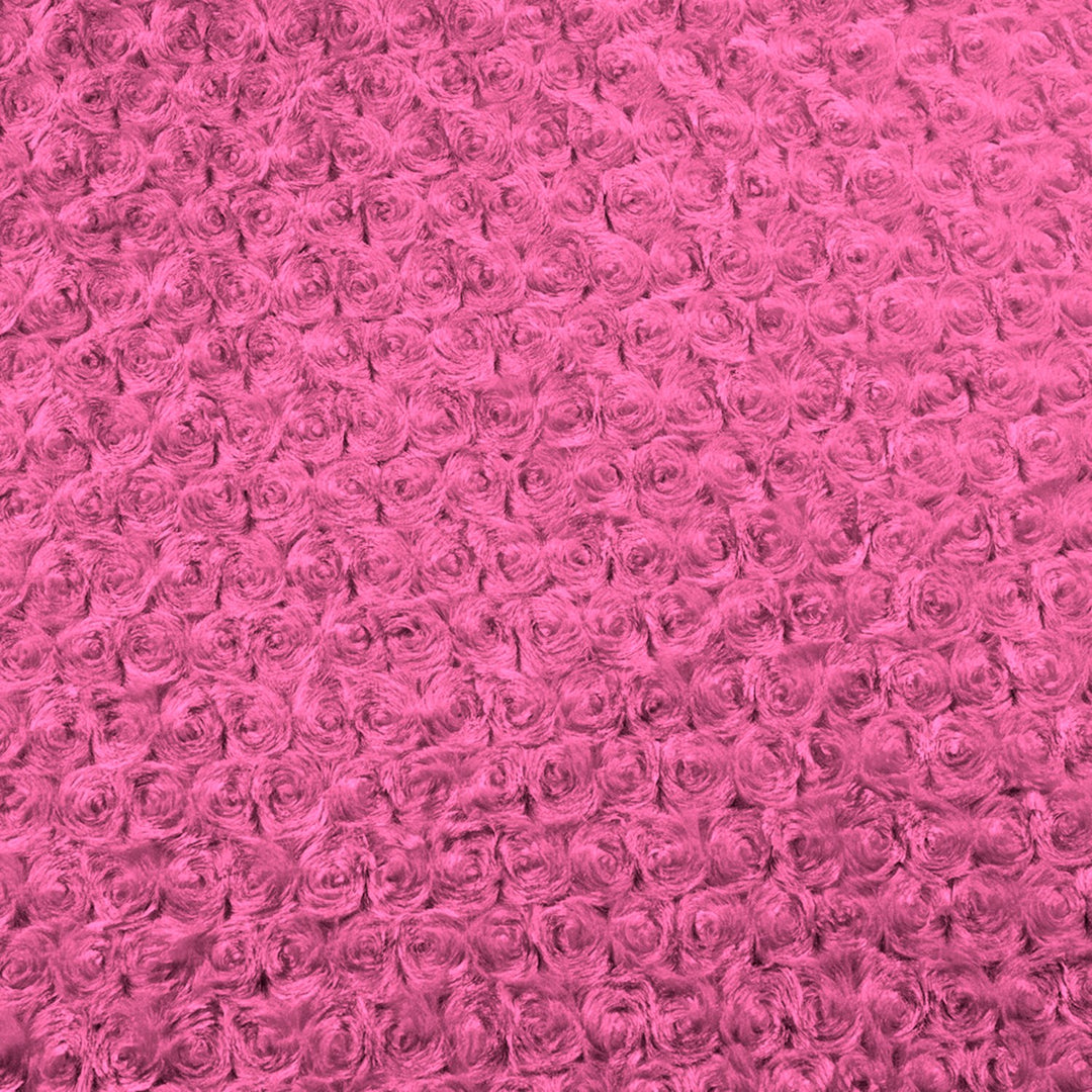 Hot Pink minky rose cuddle fabric