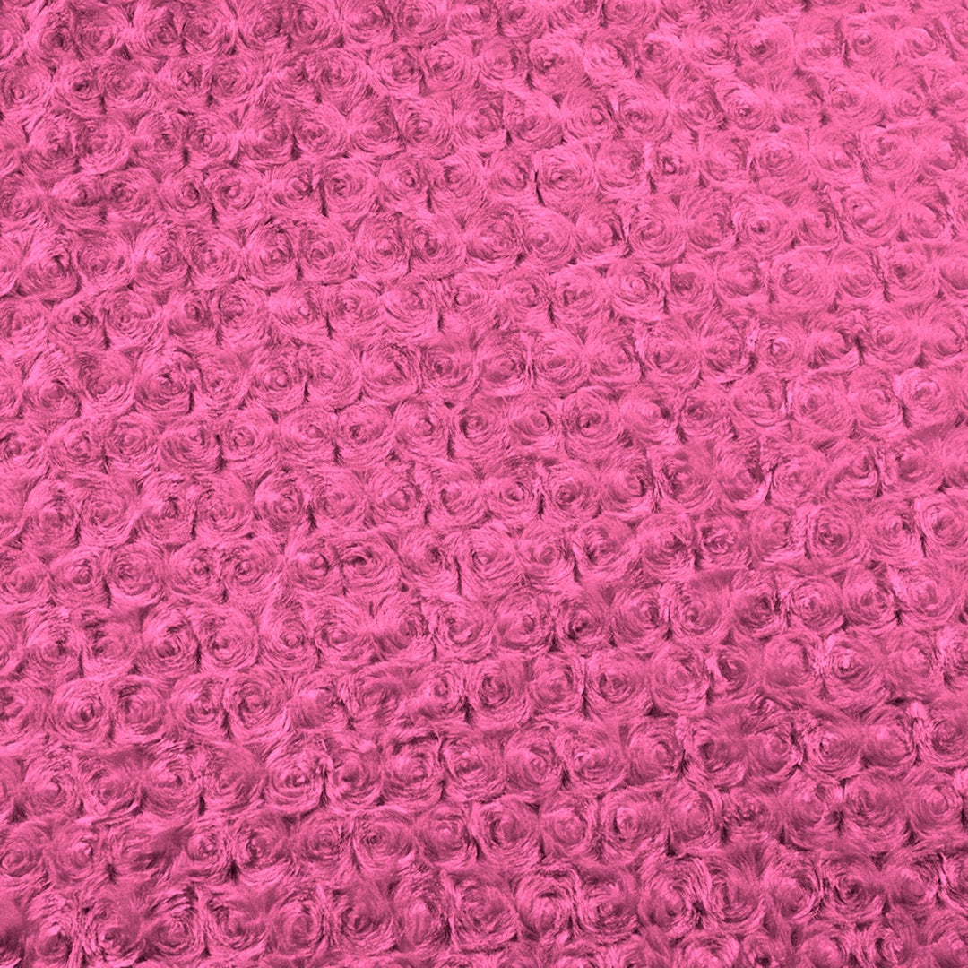 Hot Pink Rose Cuddle minky swatch