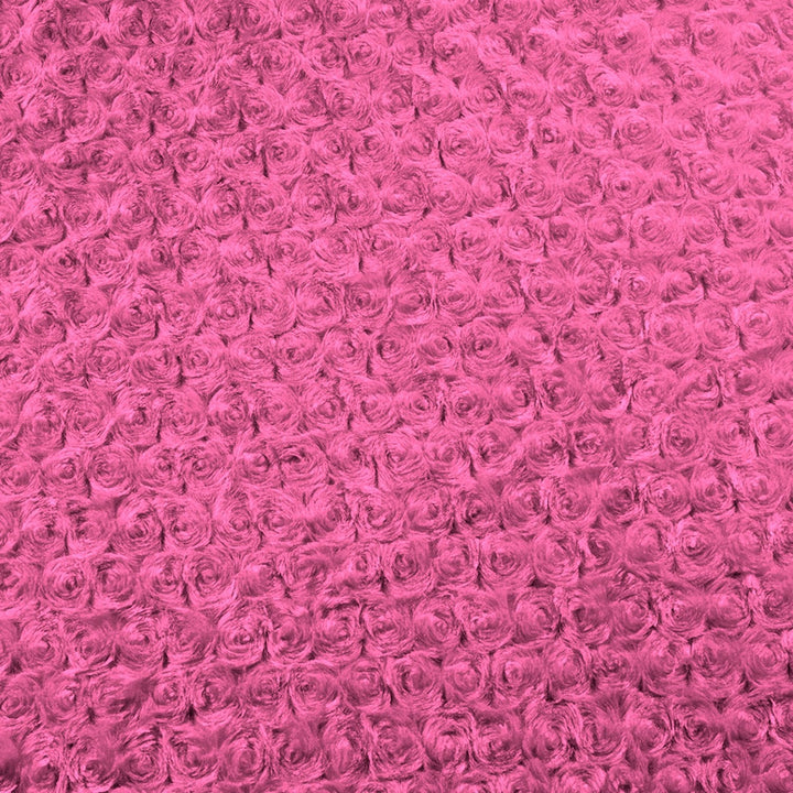 Hot Pink Rose Cuddle minky swatch