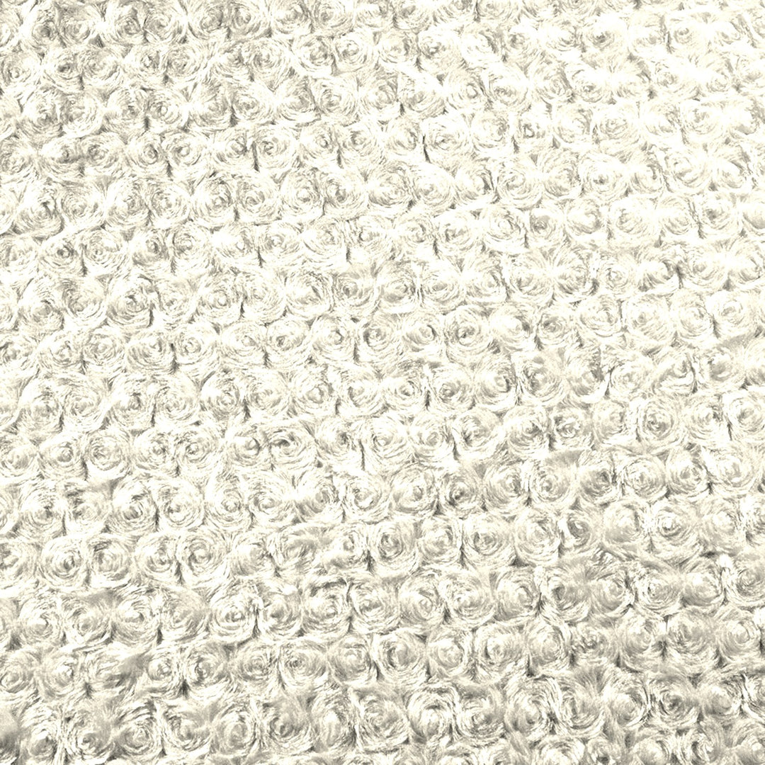Ivory minky rose cuddle fabric