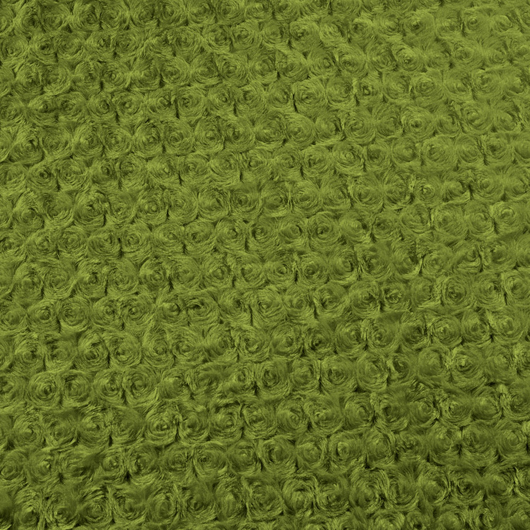 Olive minky rose cuddle fabric