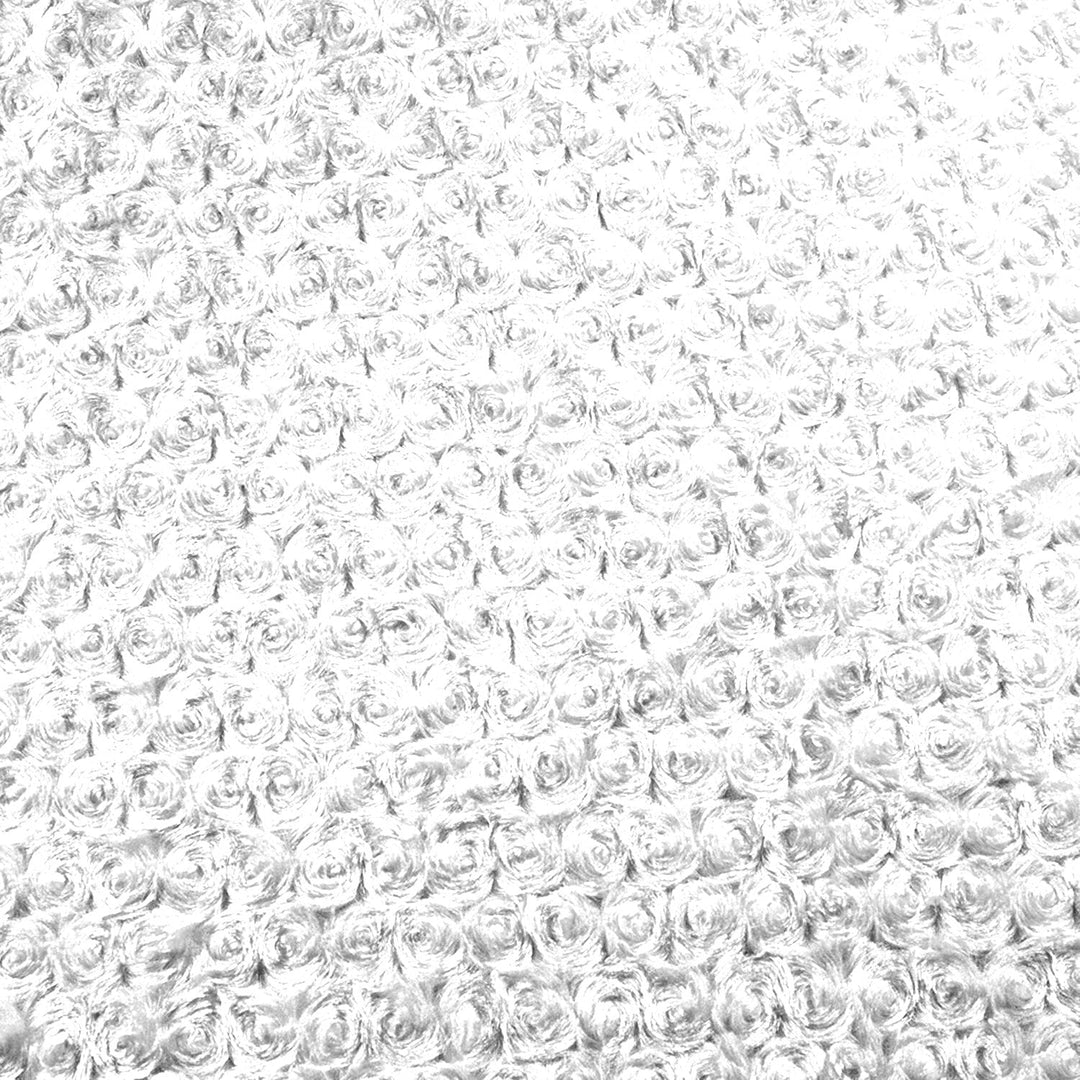 White Rose Cuddle minky swatch