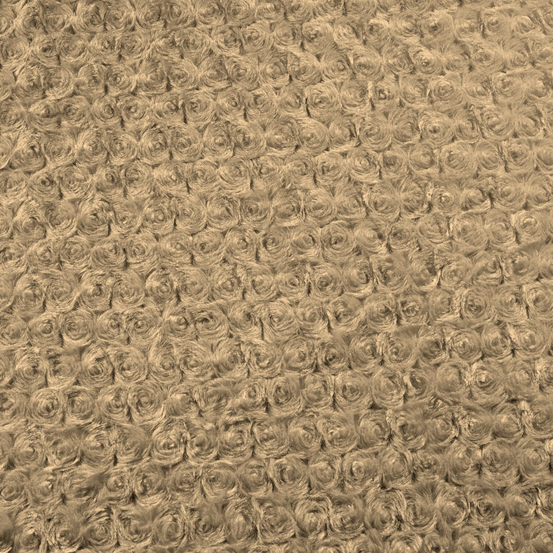 Almond Minky Rose swatch