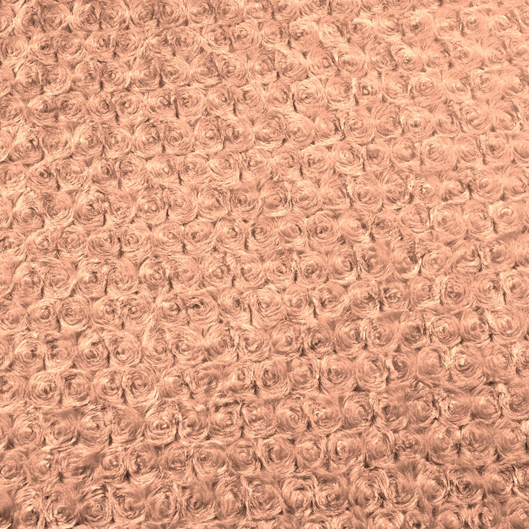 Dark Peach minky rose fabric