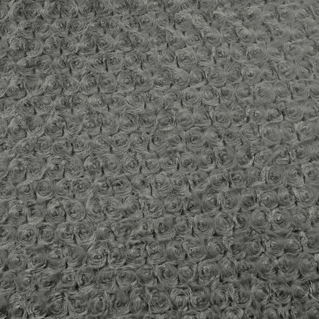Gray Minky Rose swatch