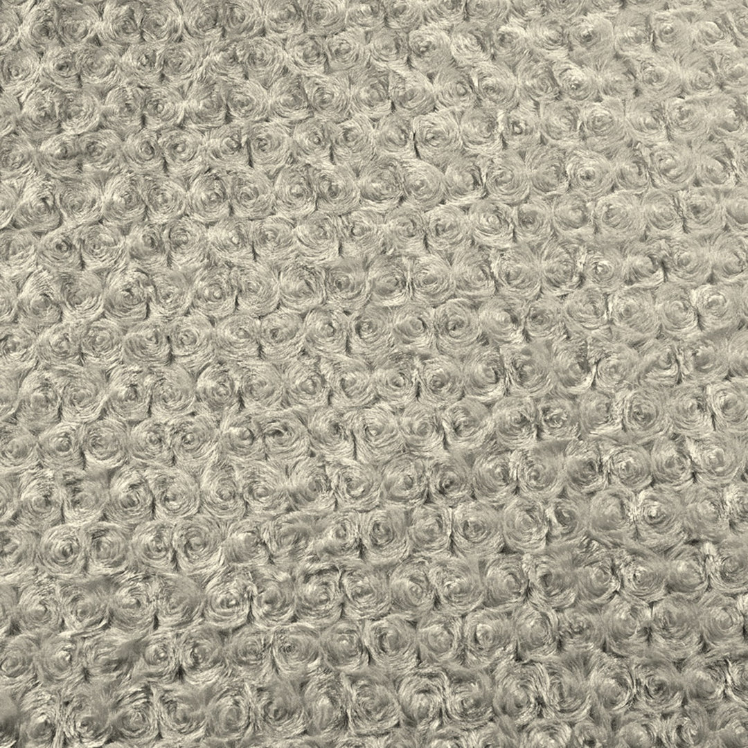 Khaki minky rose fabric