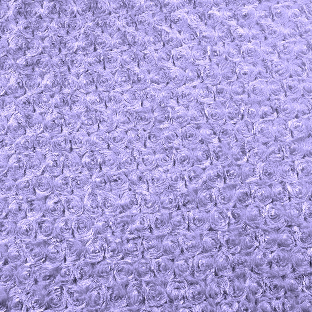 Lavender minky rose fabric