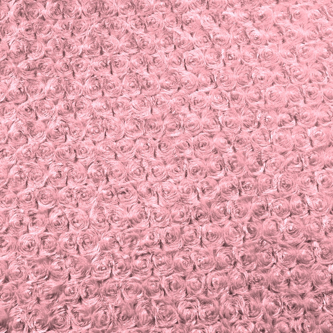Peach minky rose fabric