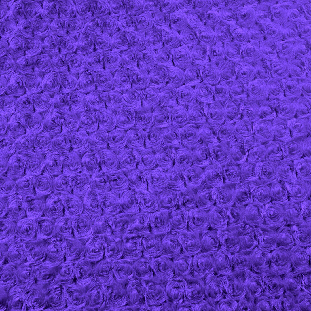 Purple minky rose fabric