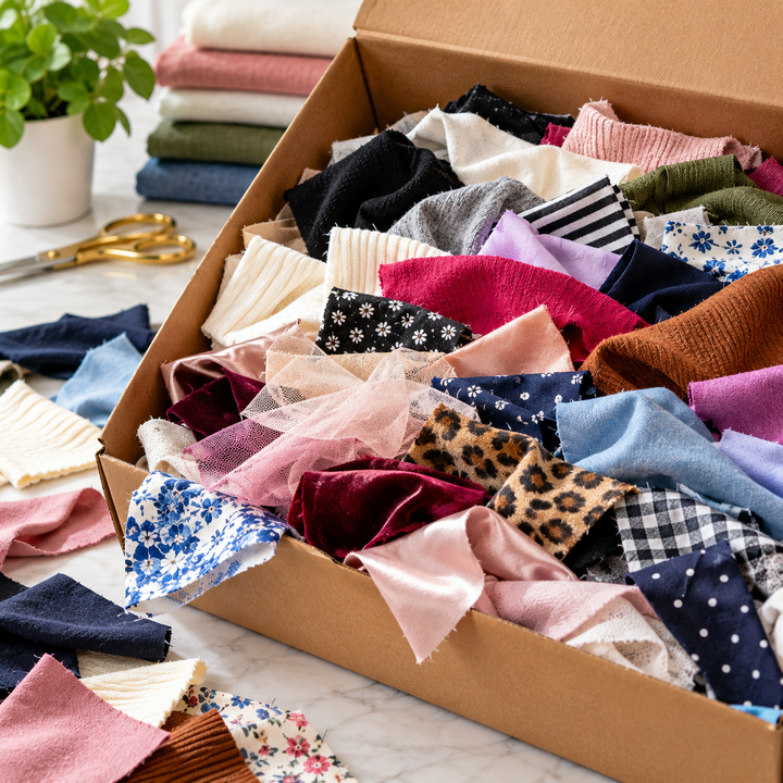 Fabric Scraps for Crafting, Quilting, Supplies & Sewing by the Pound