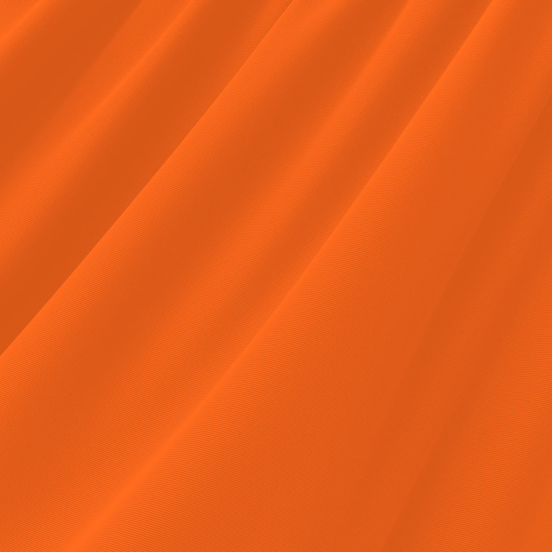 Nylon Spandex Matte Tricot Fabric 200 GSM Neon Orange | 4 Way Stretch