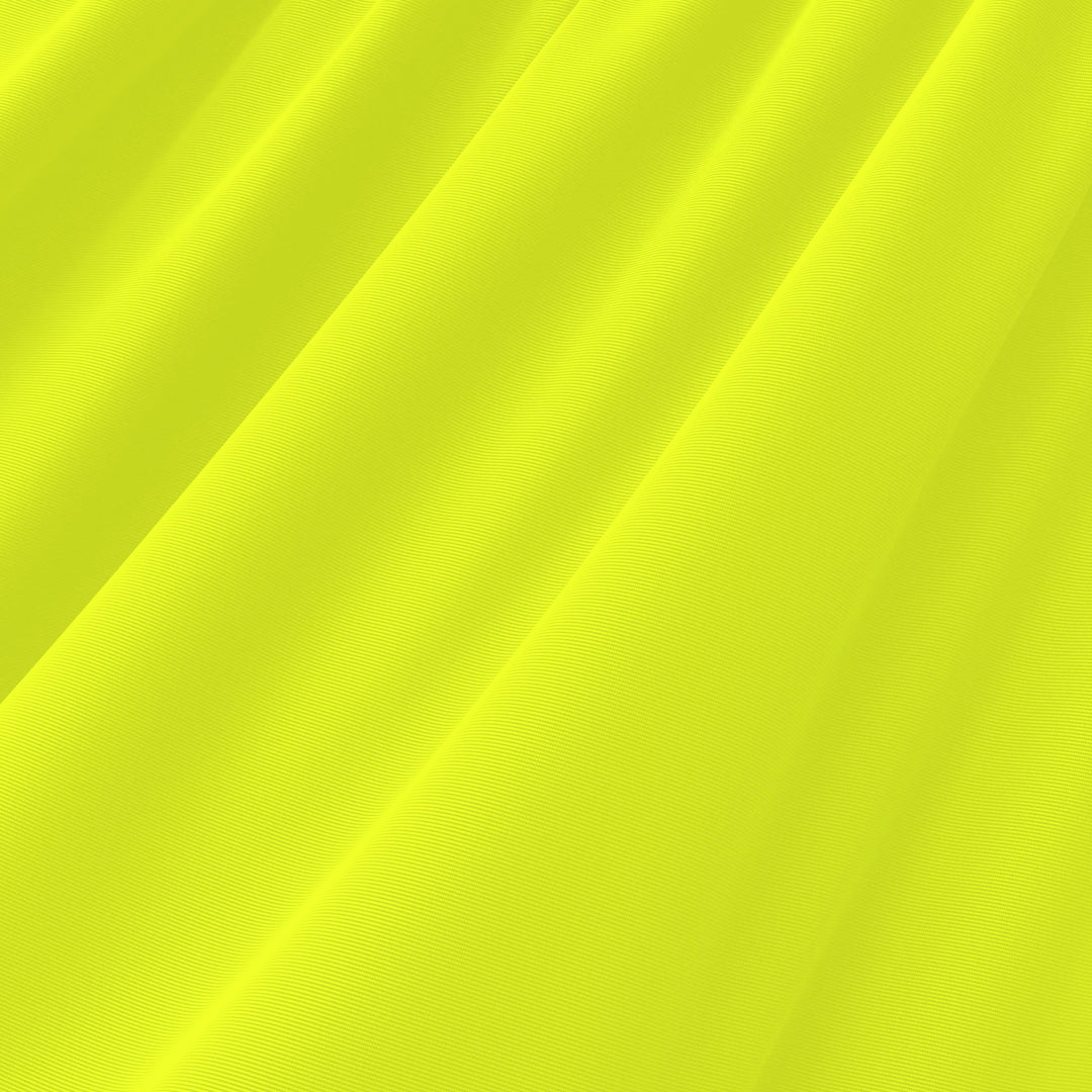 Nylon Spandex Matte Tricot Fabric 200 GSM Neon Yellow | 4 Way Stretch