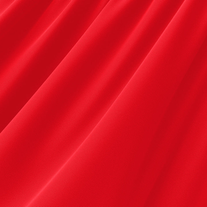 Bright Red shiny nylon spandex tricot swatch
