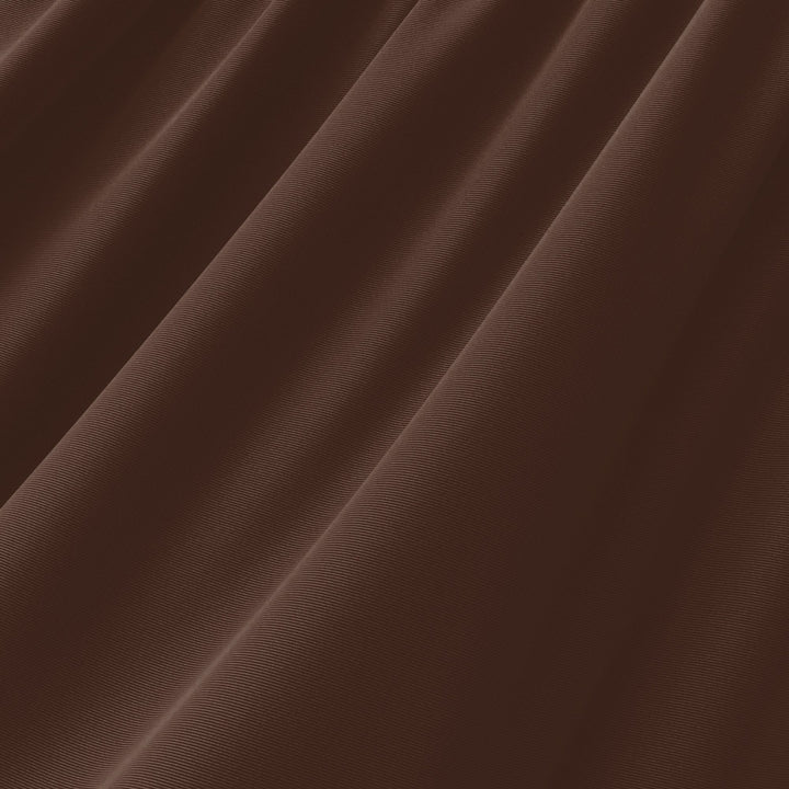 Brown shiny nylon spandex tricot swatch