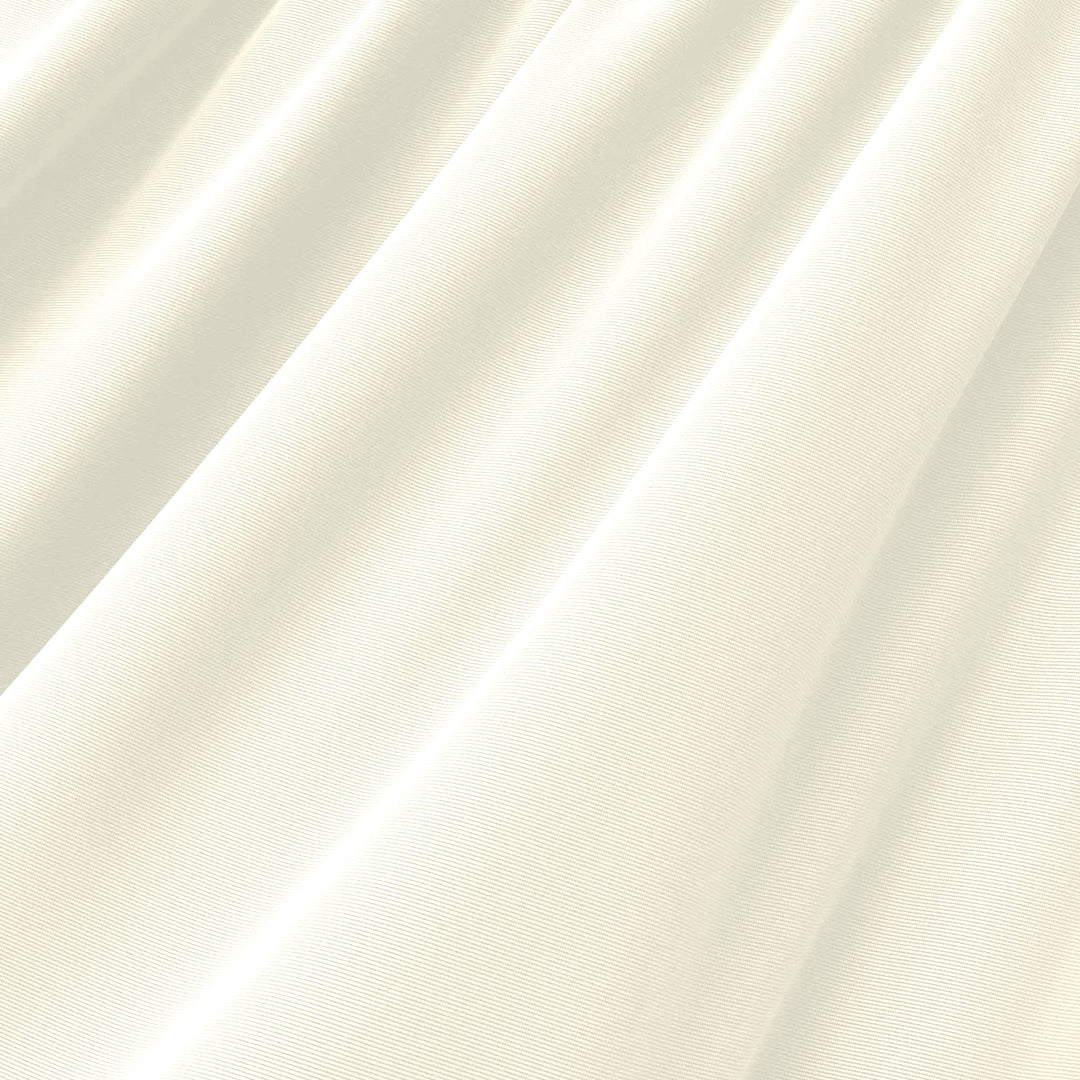 Ivory shiny nylon spandex tricot swimwear fabric, 200 GSM