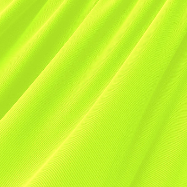 Neon Lime shiny nylon spandex tricot swatch