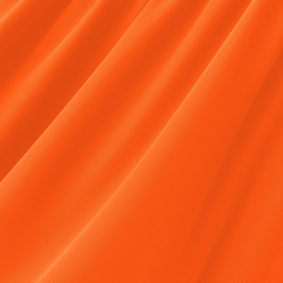 Neon Orange shiny nylon spandex tricot swimwear fabric, 200 GSM