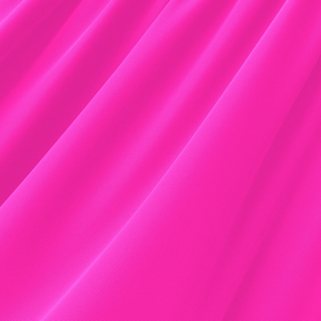Neon Pink shiny nylon spandex tricot swimwear fabric, 200 GSM