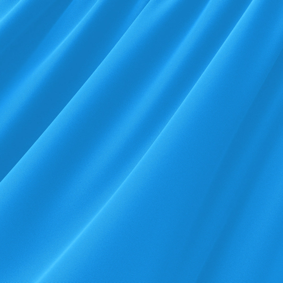 Turquoise shiny nylon spandex tricot swimwear fabric, 200 GSM