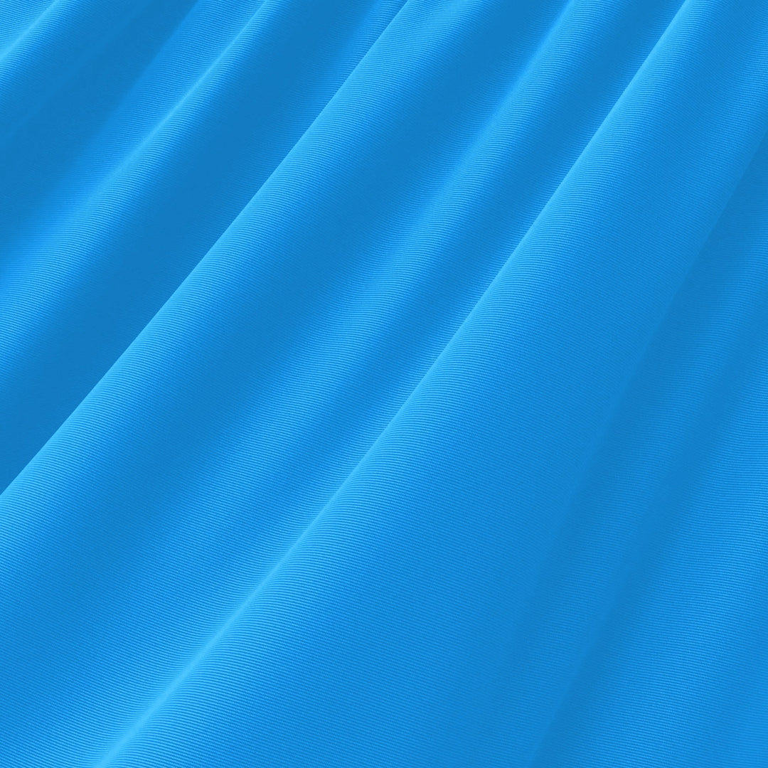 Turquoise shiny nylon spandex tricot swatch