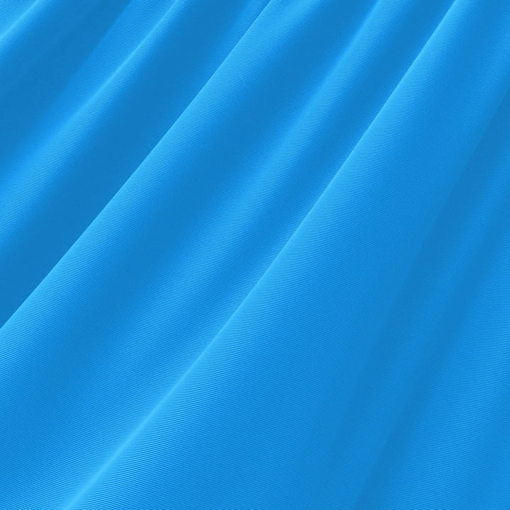 Turquoise shiny nylon spandex tricot swatch