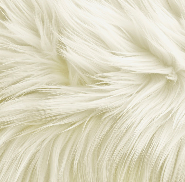 Faux Fur Fabric | Off White - FabricLA.com