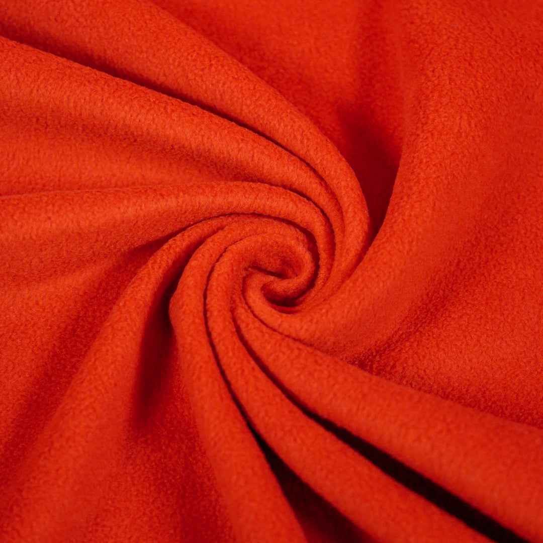 Anti-Pill Polar Fleece Fabric by the Yard – Rust 60", 280 GSM