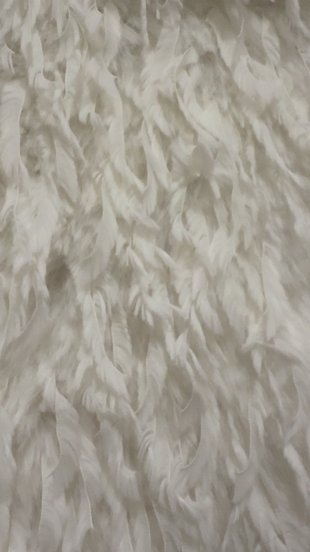 Feather Mink Faux Fur Fabric — Half Yard (18"x60") | Black, Off White, Charcoal | FabricLA