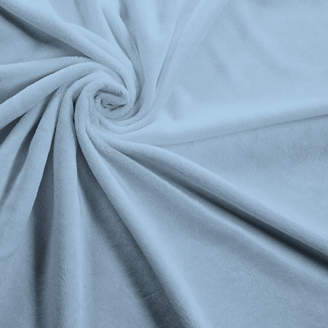 Baby Blue solid minky fabric