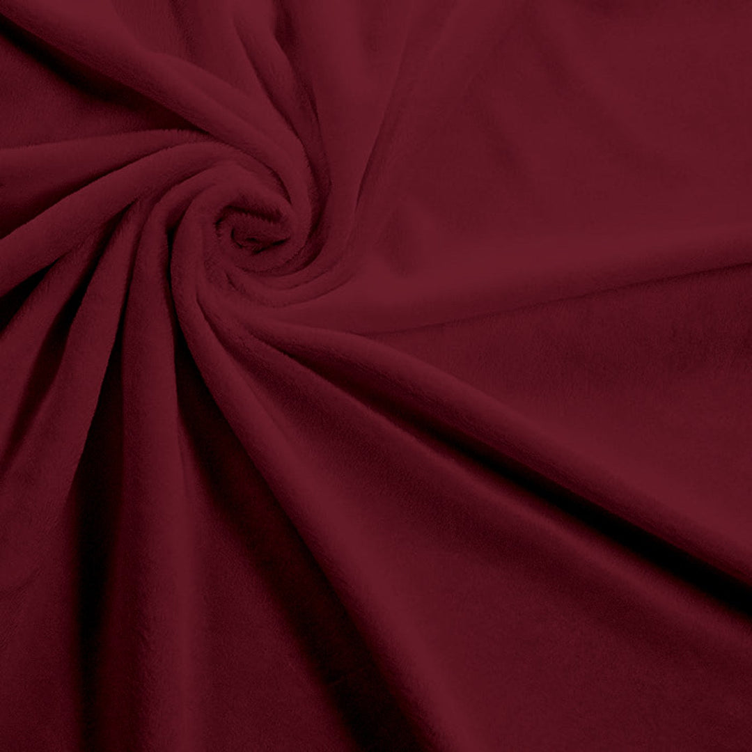 Burgundy Solid minky swatch