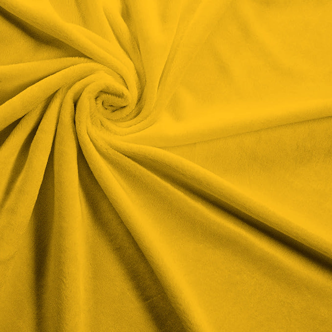 Canary Yellow solid minky fabric