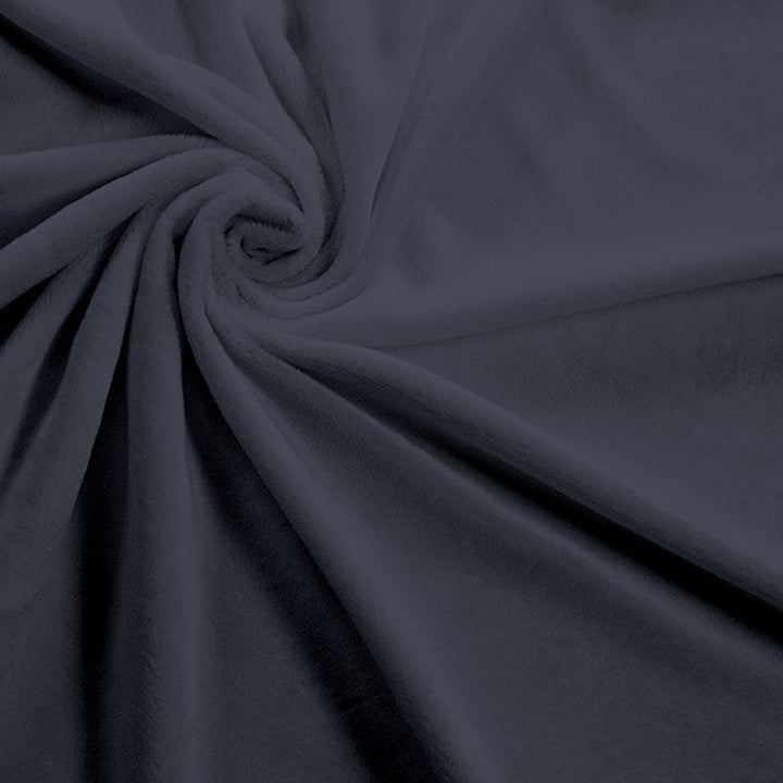 Charcoal Solid minky swatch