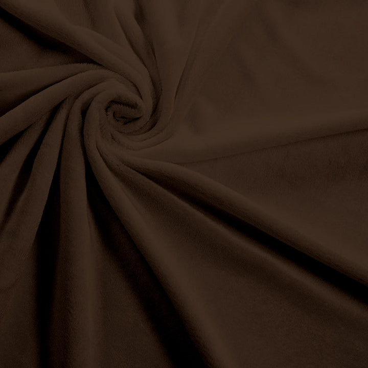 Chocolate Solid minky swatch