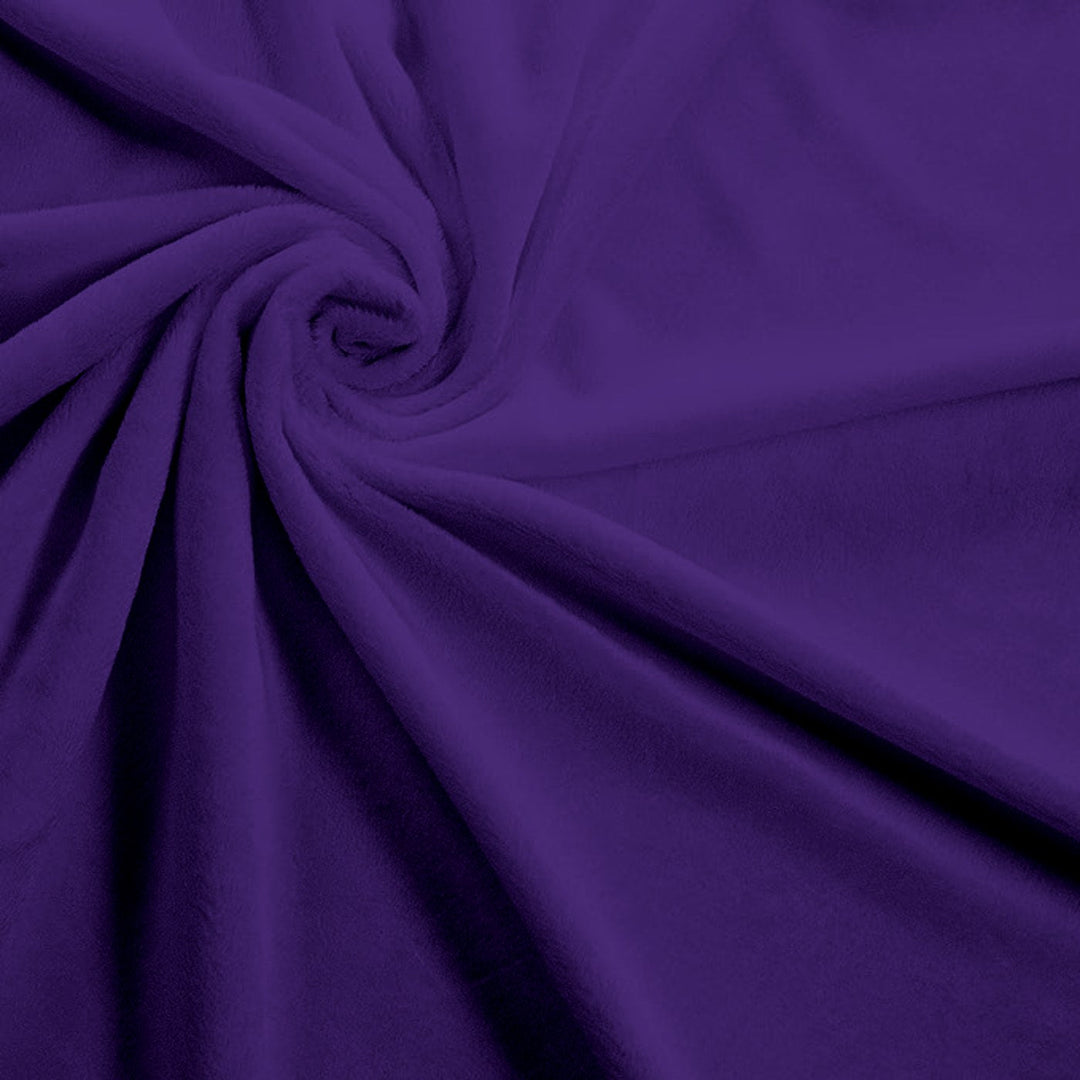 Dark Purple Solid minky swatch