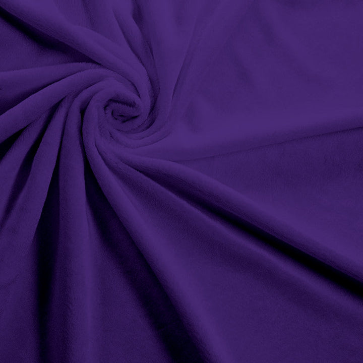 Dark Purple Solid minky swatch