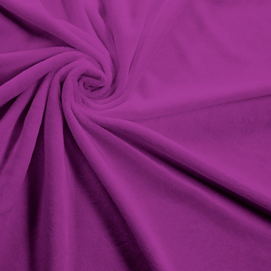 Fuchsia Solid minky swatch