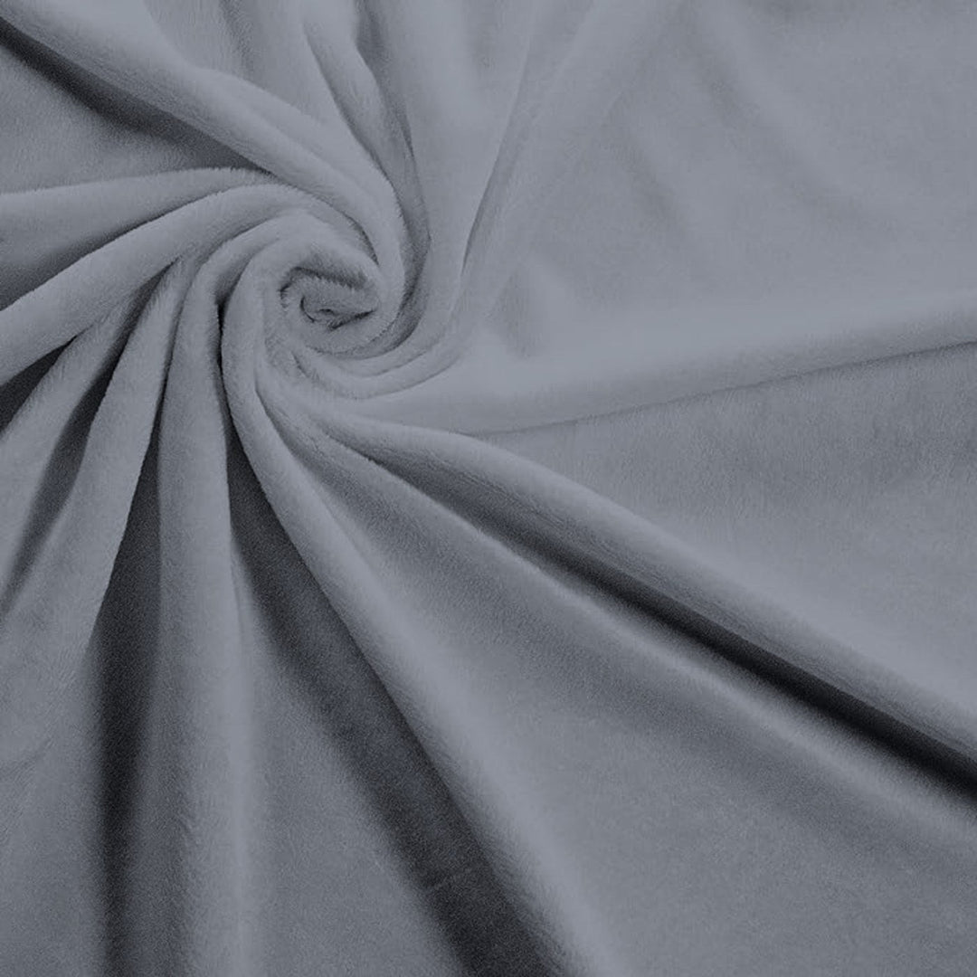 Grey Solid minky swatch