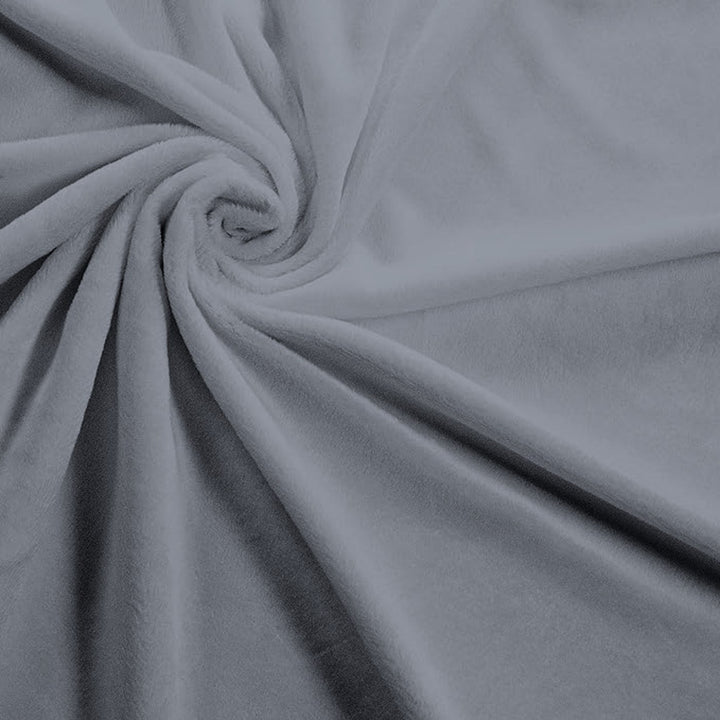 Grey Solid minky swatch