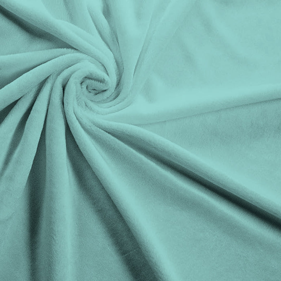 Icy Blue solid minky fabric