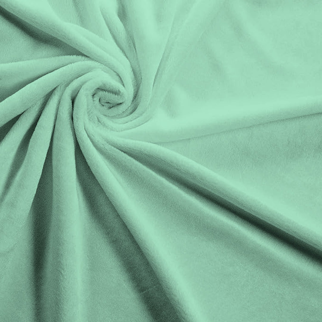 Icy Mint solid minky fabric