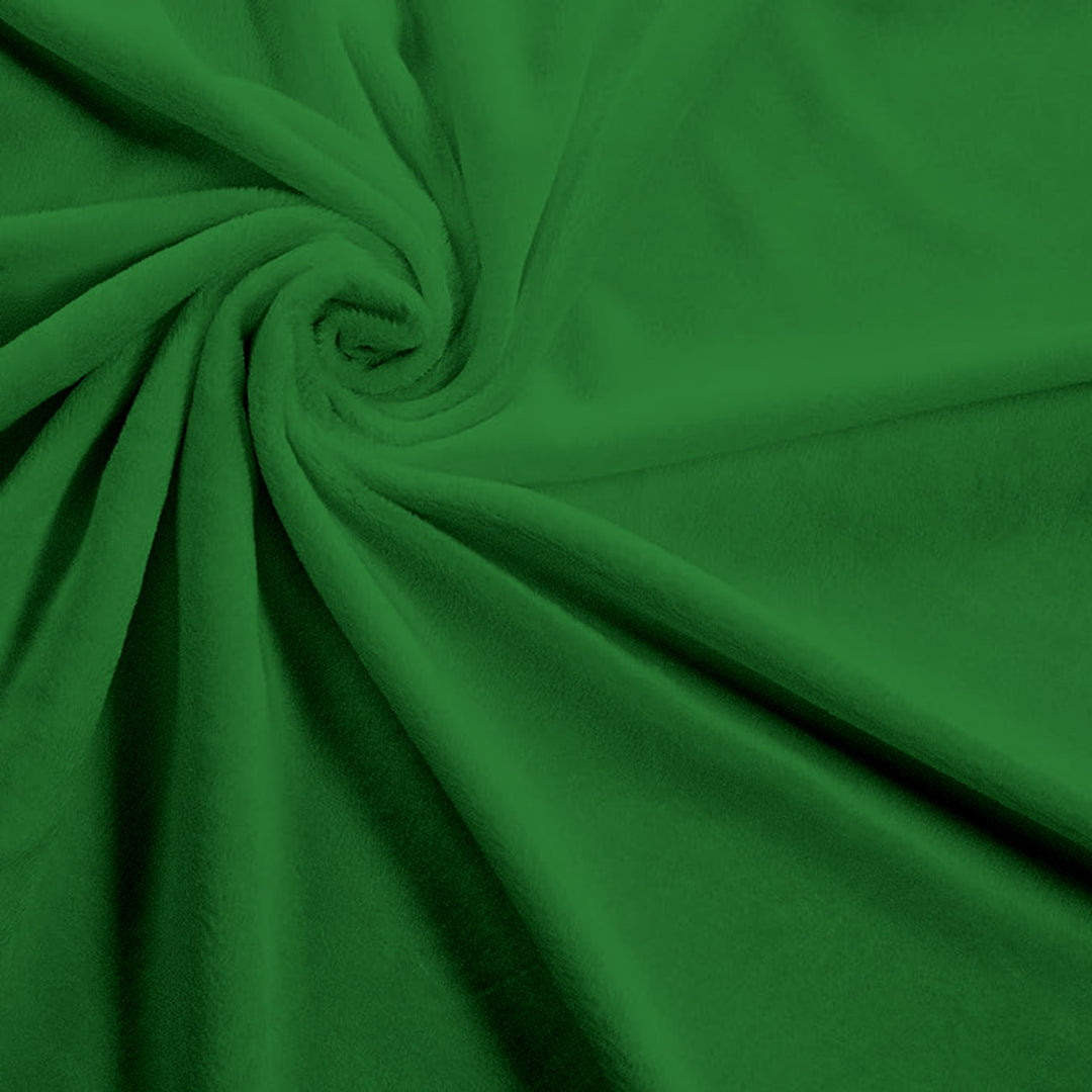 Kelly Green solid minky fabric