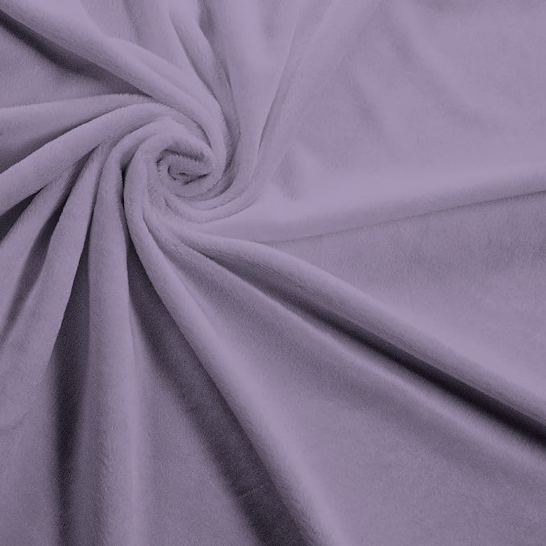 Lilac solid minky fabric