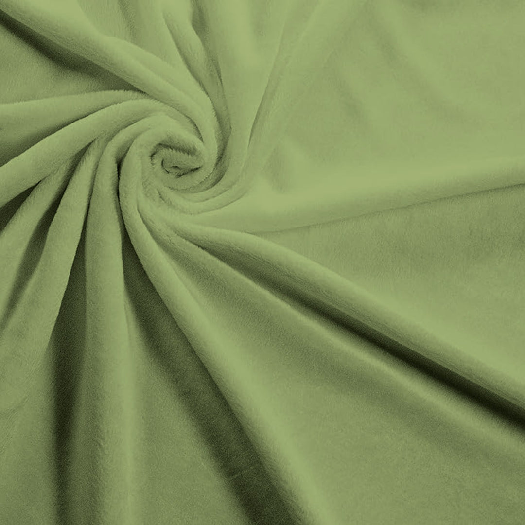 Sage solid minky fabric