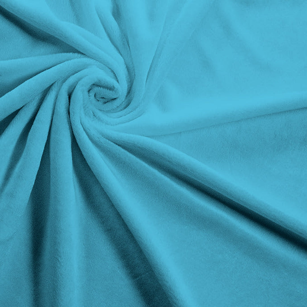 Turquoise Solid minky swatch
