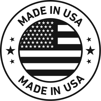 Made in USA cotton interlock fabric by the yard featuring the American flag with stars and stripes design.